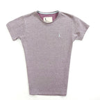 REMERA BASICA LILA JASPEADO
