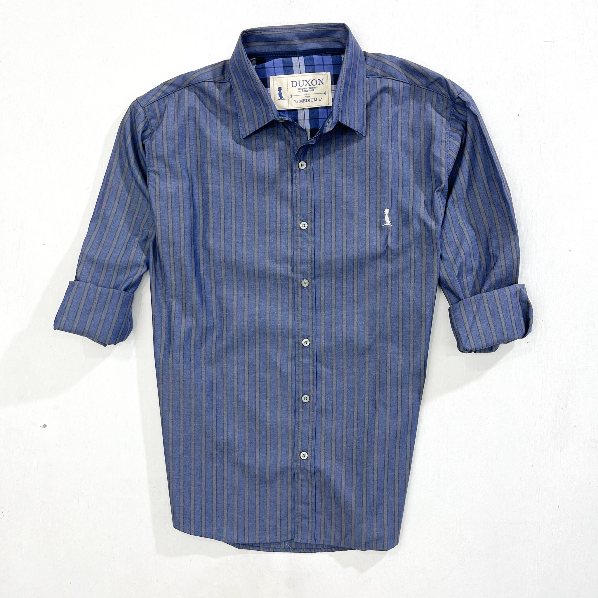 🔥MEGA SALE EN DISCONTINUADOS🔥 CAMISA CON CUELLO AZUL Y GRIS