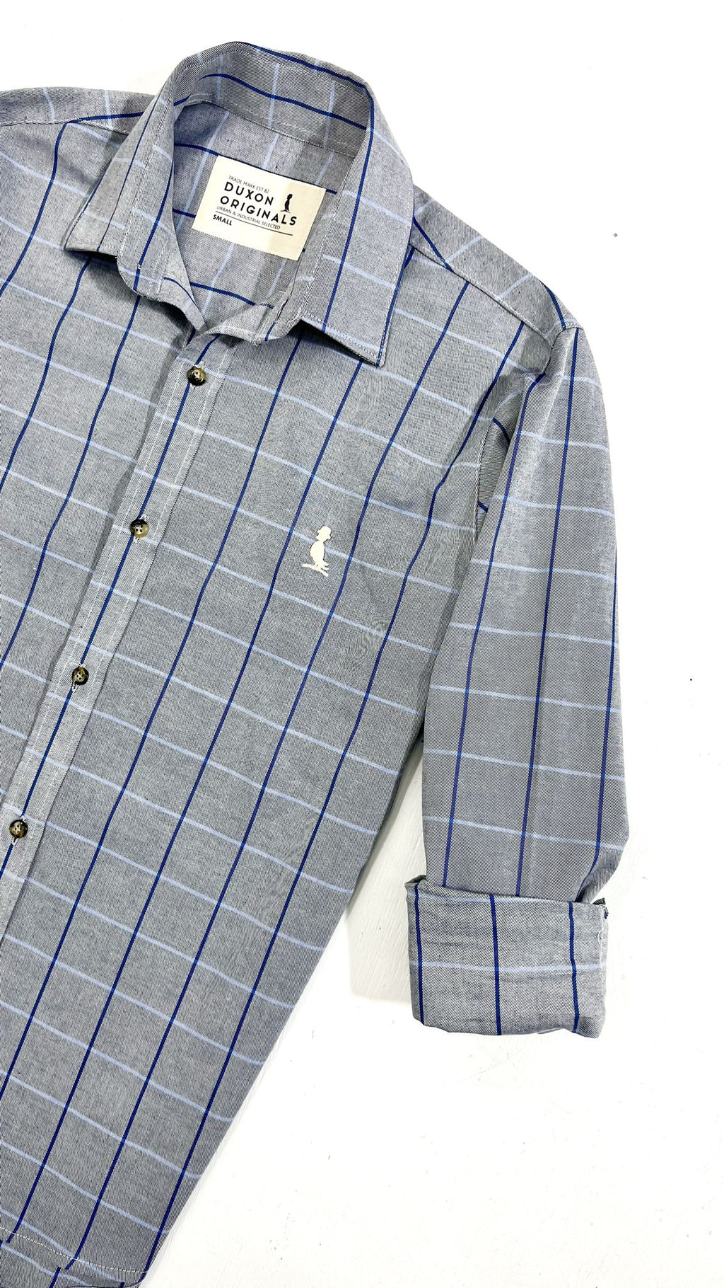 🔥MEGA SALE DE AGOSTO EN DISCONTINUADOS🔥CAMISA A CUADROS GRIS OSCURO