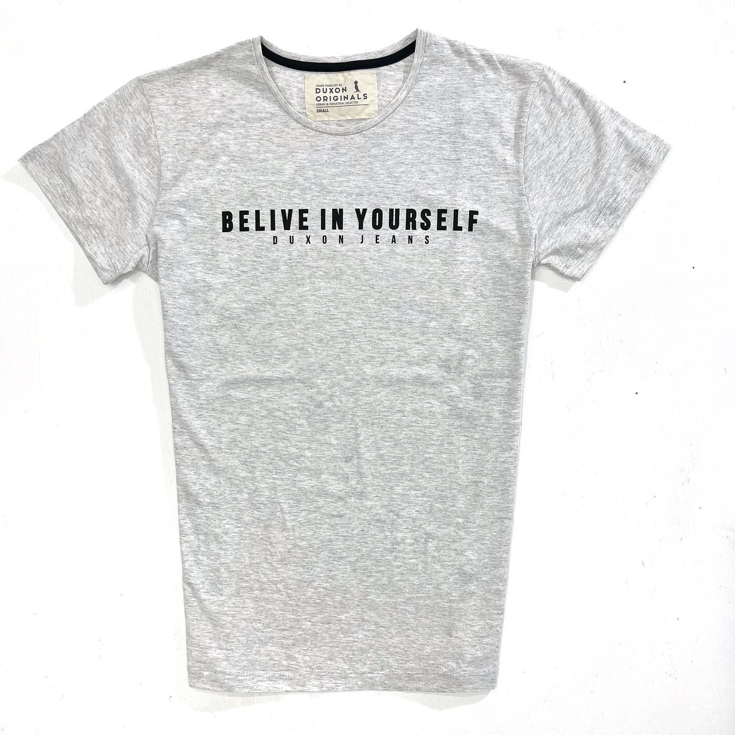 REMERA BELIEVE IN YOURSELF GRIS