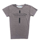 REMERA YOU ONLY FAIL WHEN YOU STOP TRYING VIOLETA