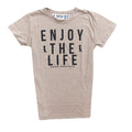Sale🔥 REMERA ENJOY THE LIFE MARRÓN CLARO