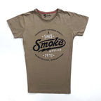REMERA SMOKE RACING MARRON