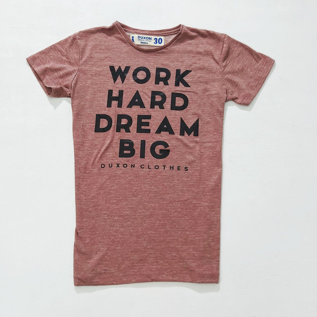 REMERA WORK HARD DREAM BIG BORDO