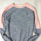 OUTLET⚠️BUZO RUSTICO GRIS CON ROSADO CLARO