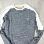 OUTLET⚠️BUZO RUSTICO GRIS CON BLANCO