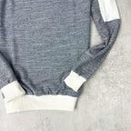 OUTLET⚠️BUZO RUSTICO GRIS CON BLANCO
