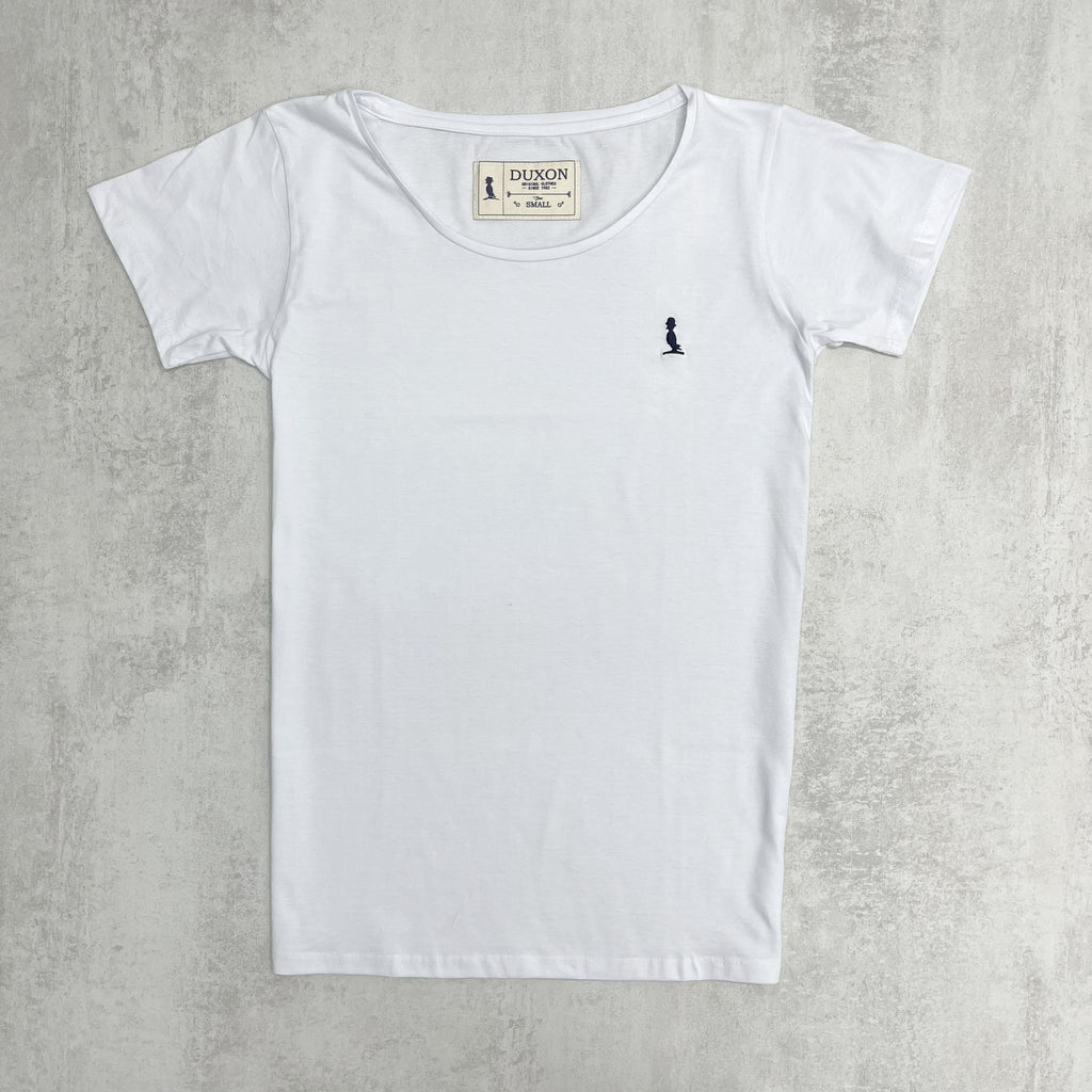 SALE‼️ REMERA BASICA CUELLO ANCHO BLANCA