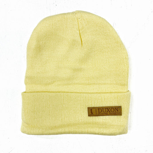 GORRA DE LANA AMARILLO CLARO