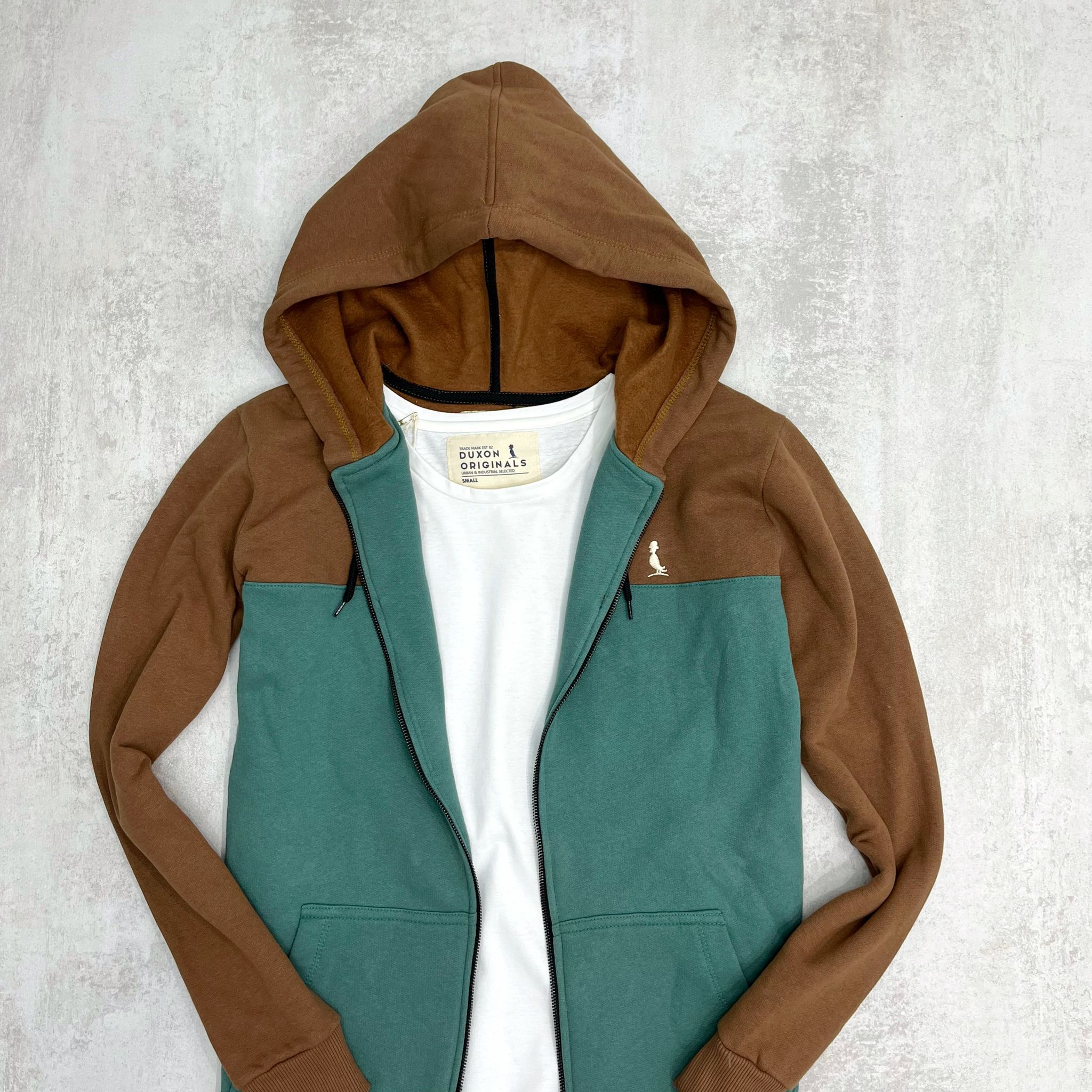 CAMPERA ALASKA MARRON Y VERDE