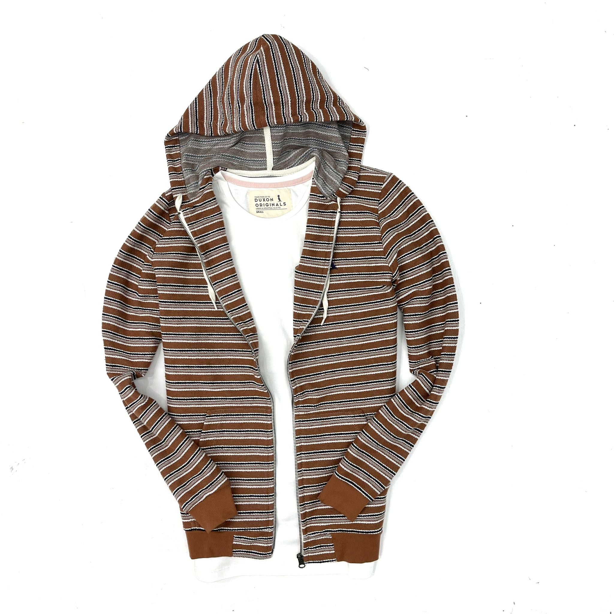 SALE‼️CAMPERA A RAYAS MARRON