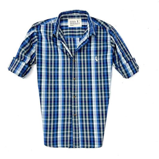 CAMISA A CUADROS AZUL