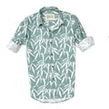 MEGA SALE 🔥CAMISA ESTAMPADA HOJAS VERDE