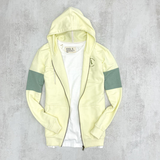 CAMPERA DUBAI AMARILLO CLARO Y VERDE