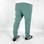 PANTALON JOGGER CON PUÑO VERDE PIEDRA