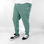 PANTALON JOGGER CON PUÑO VERDE PIEDRA