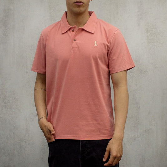 REMERA POLO SALMON