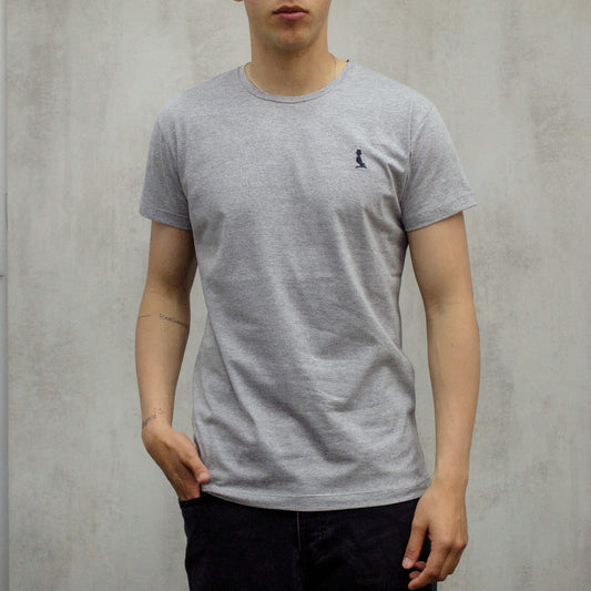 REMERA BASICA GRIS CLARO
