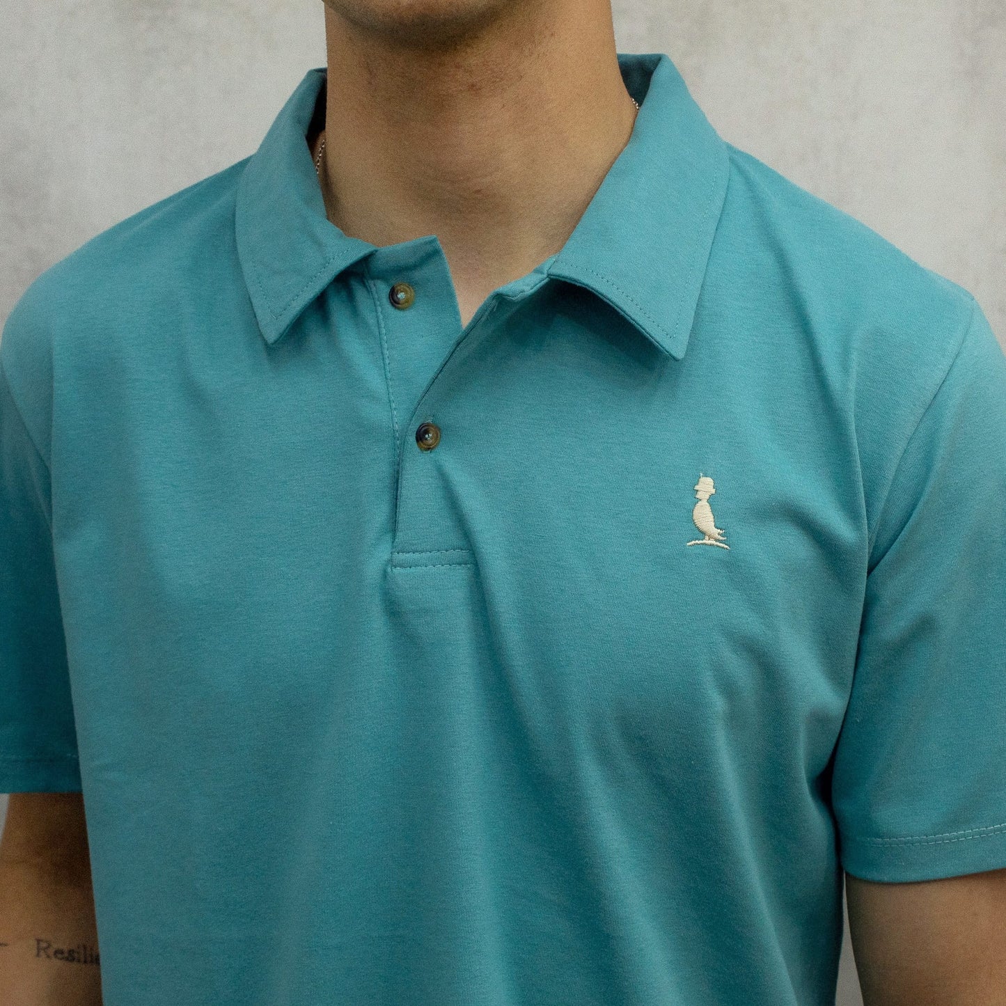 REMERA POLO TURQUESA