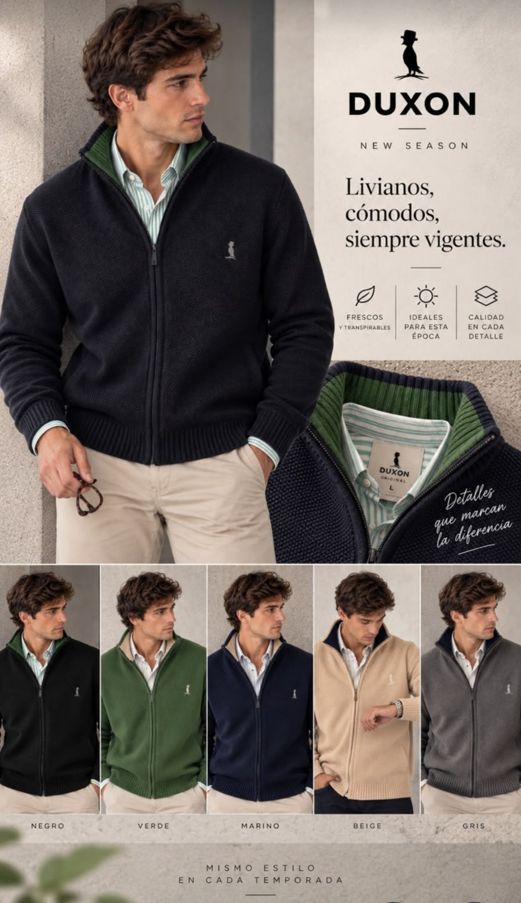 CAMPERA TEJIDO.