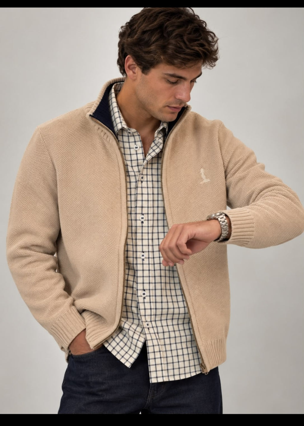 CAMPERA TEJIDO.