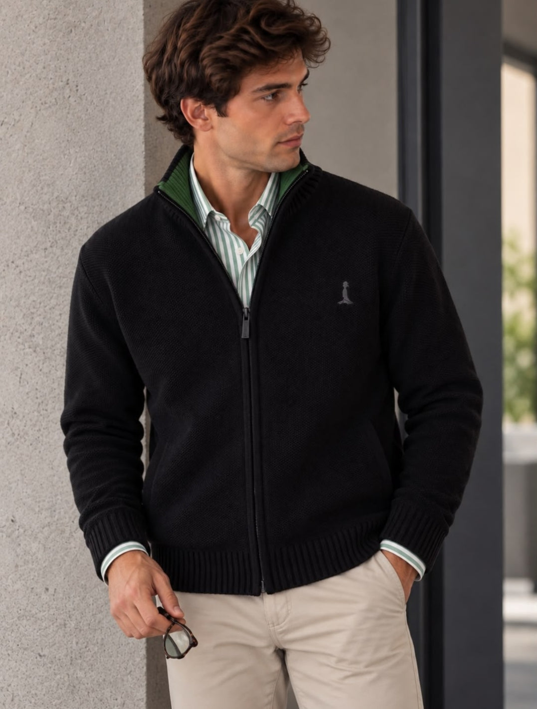 CAMPERA TEJIDO.