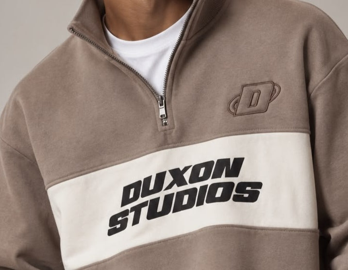 MEDIO CIERRE CON FRANJA. DUXON ESTUDIOS.