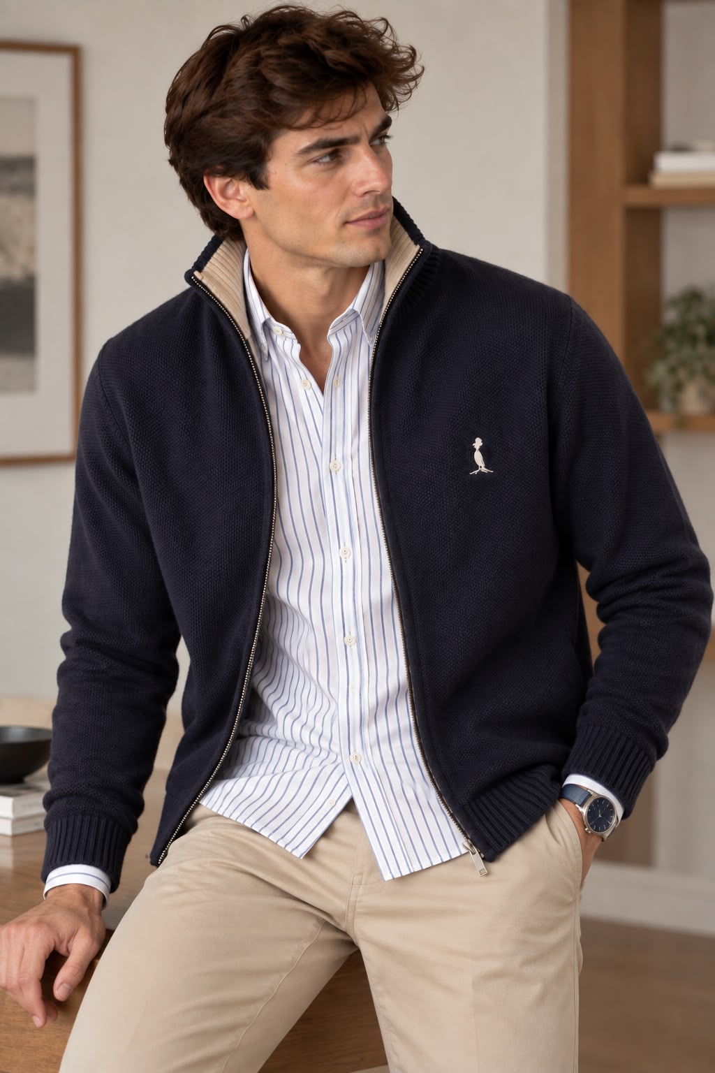 CAMPERA TEJIDO.