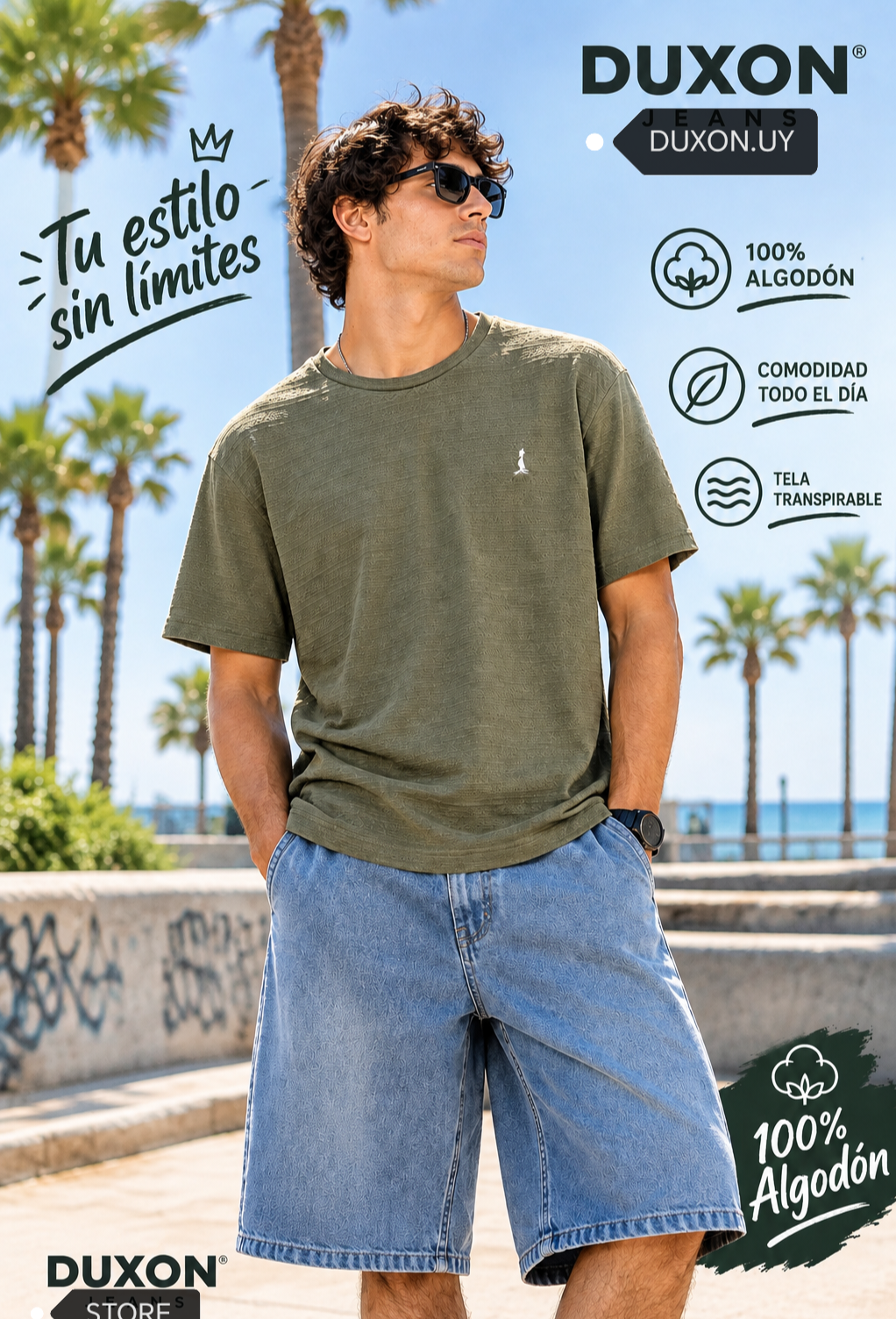 Remera overzise, tejido.